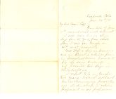 Letter from W. A. Johnston to his cousin Coff